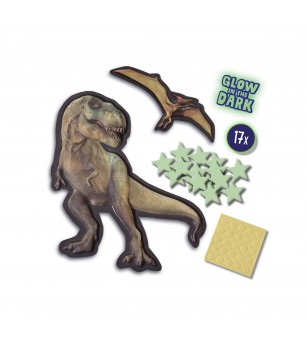 Set creativ - Lumea lui T-rex mega stralucitoare - Decorațiuni camera copilului