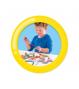 Jucarie din lemn - Set de insirat animale si margele - Jucării de lemn si Montessori