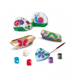 Set creativ - Decoreaza pietre si lemn cu tematica din natura - Seturi de pictura și desenat
