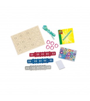 Set creativ - Inele si bratari cu sclipici - Seturi cu mărgele și brățări