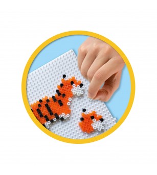 Set creativ Beedz - Margele de calcat Animale din Safari - Mărgele de călcat