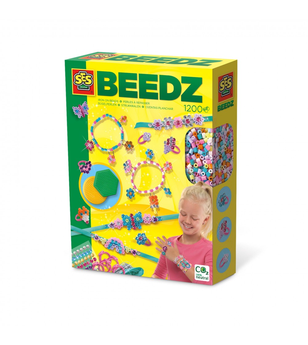 Set creativ Beedz - Margele de calcat Bijuterii cu diamant - Mărgele de călcat Set creativ Beedz - Margele de calcat Bijuterii cu diamant - Mărgele de călcat