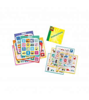 Joc bingo de copii cu stickere - set de calatorie - Jocuri de îndemânare