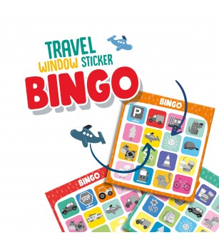 Joc bingo de copii cu stickere - set de calatorie - Jocuri de îndemânare