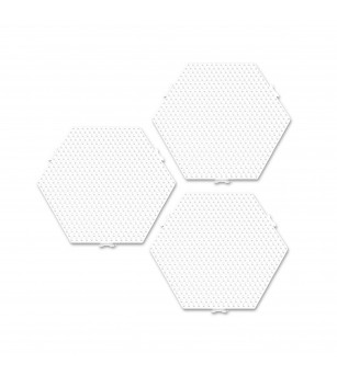 Set placi pentru margelele de calcat Beedz - 3 bucati hexagon - Mărgele de călcat
