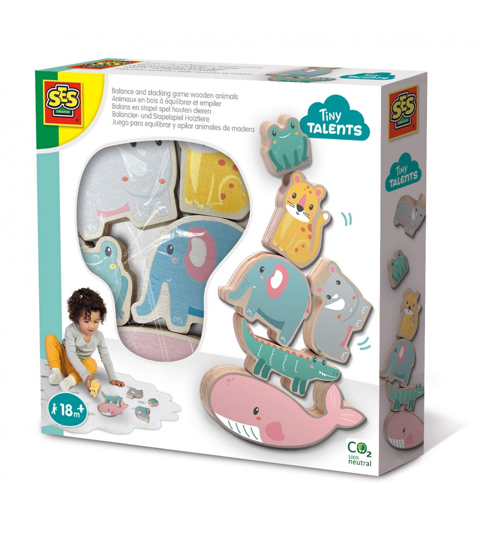 Jucarie din lemn - Animale in echilibru - Jucării de lemn si Montessori