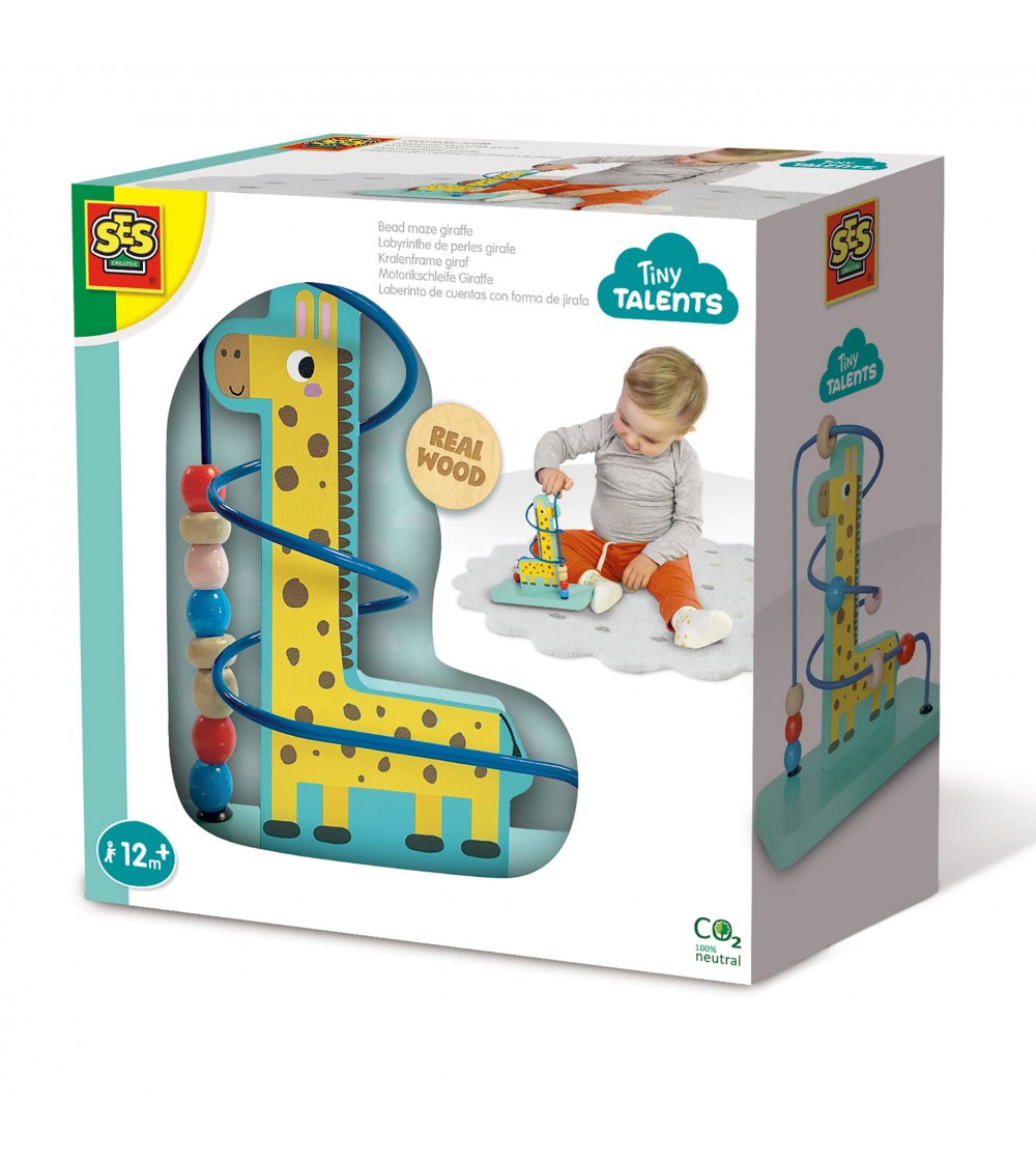 Jucarie din lemn - Centru de activitati, labirint cu girafa - Jucării de lemn si Montessori Jucarie din lemn - Centru de activitati, labirint cu girafa - Jucării de lemn si Montessori