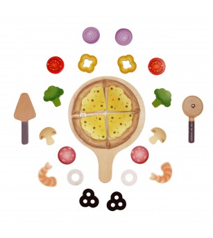 Jucarie - Set de gatit pizza (29 piese) - Bucătărie copii