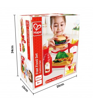 Jucarie din lemn - Fast-food - Bucătărie copii
