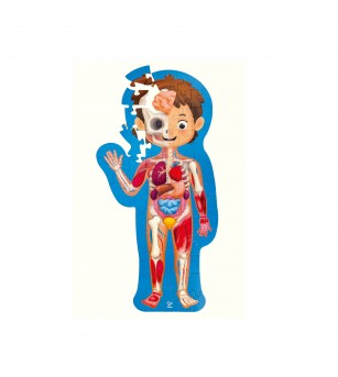 Puzzle pentru copii - Corpul Uman (61 piese) - Puzzle copii