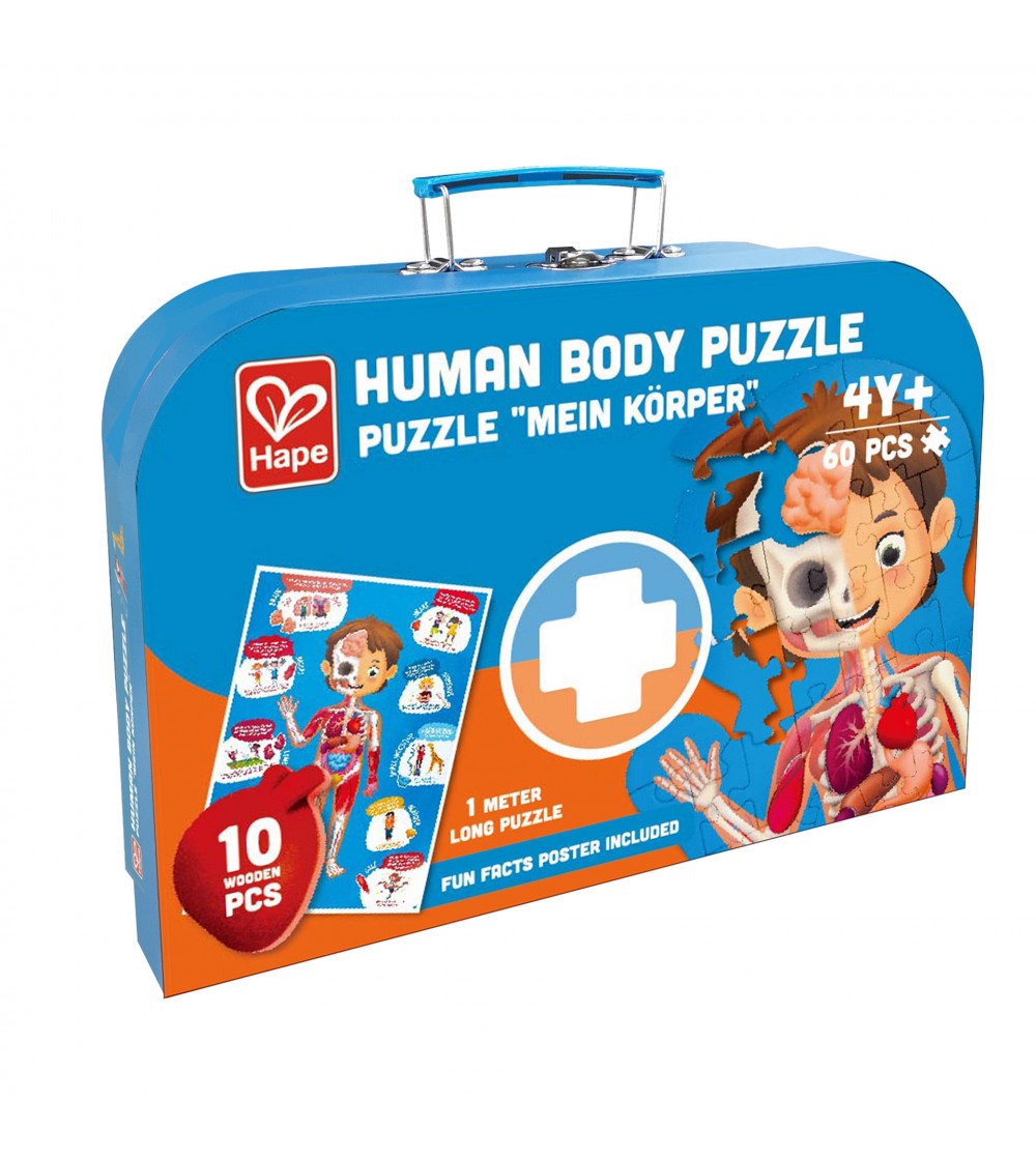 Puzzle pentru copii - Corpul Uman (61 piese) - Puzzle copii