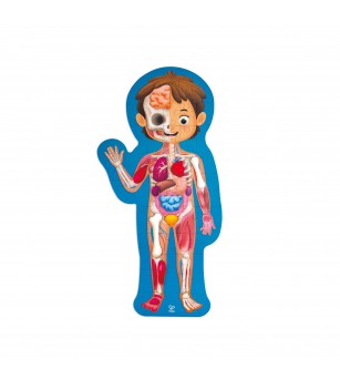 Puzzle pentru copii - Corpul Uman (61 piese) - Puzzle copii