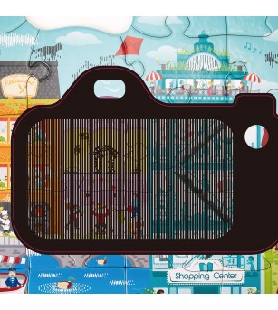 Puzzle pentru copii de podea Orasul animat (49 piese) - Puzzle de podea