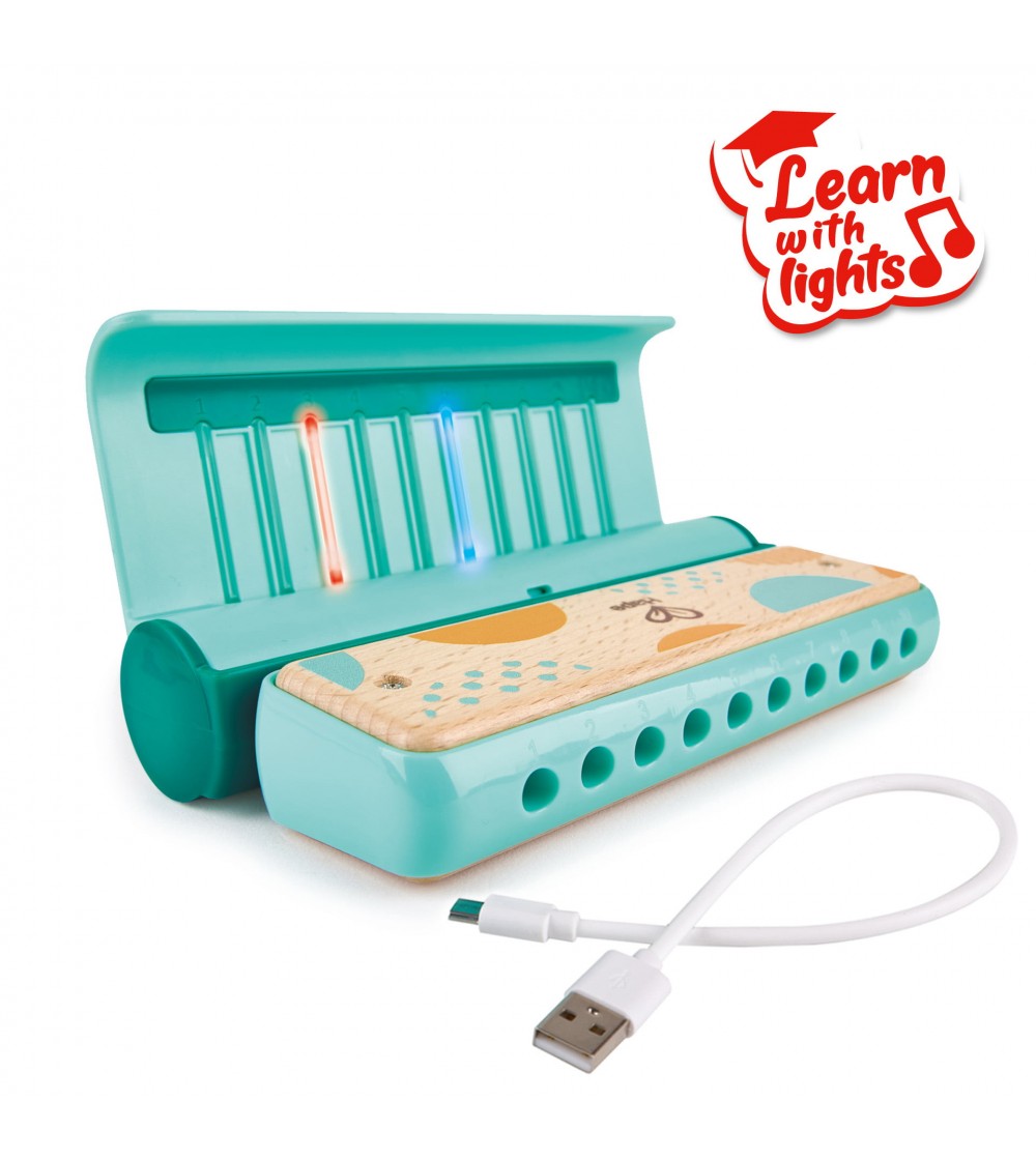 Jucarie din lemn - Instrument Harmonica electrica (muzicuta) - Alte instrumente muzicale