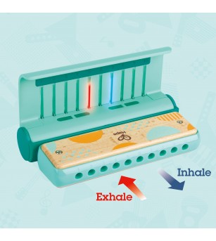 Jucarie din lemn - Instrument Harmonica electrica (muzicuta) - Alte instrumente muzicale