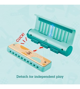 Jucarie din lemn - Instrument Harmonica electrica (muzicuta) - Alte instrumente muzicale