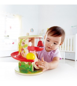 Jucarie din lemn - Traseu cu bile Jungla - Jucării de lemn si Montessori