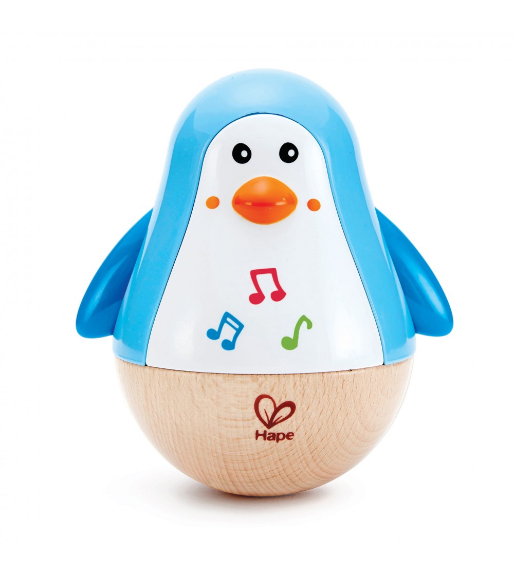 Jucarie din lemn - Pinguin Hopa Mitica - Jucării bebeluși Jucarie din lemn - Pinguin Hopa Mitica - Jucării bebeluși
