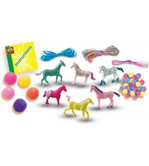 Set creativ - Bijuterii cu pompoane caluti - Seturi cu mărgele și brățări Set creativ - Bijuterii cu pompoane caluti - Seturi cu mărgele și brățări