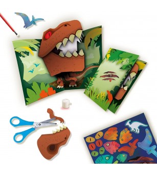 Set creativ - Carduri pop-up dinozauri - Seturi cu hârtie și quilling