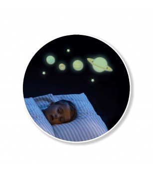 Set autocolante fosforescente cu sistemul solar pentru copii - Seturi cu stickere și colaje
