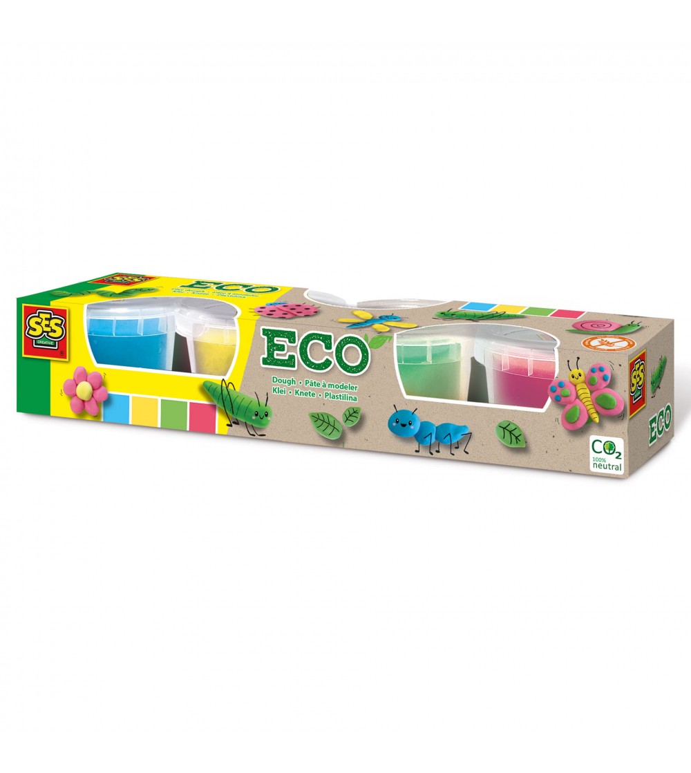Plastilina eco - 4 x 90 gr - Plastilină