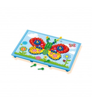 Set creativ de jucarie mozaic - Jucarie Tabla mozaic cu carduri - Mozaic copii