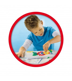 Set creativ mozaic - Tabla de jucarie mozaic cu pini colorati - Jucării creativ-educative