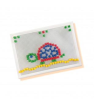Set creativ mozaic - Tabla de jucarie mozaic cu pini colorati - Jucării creativ-educative