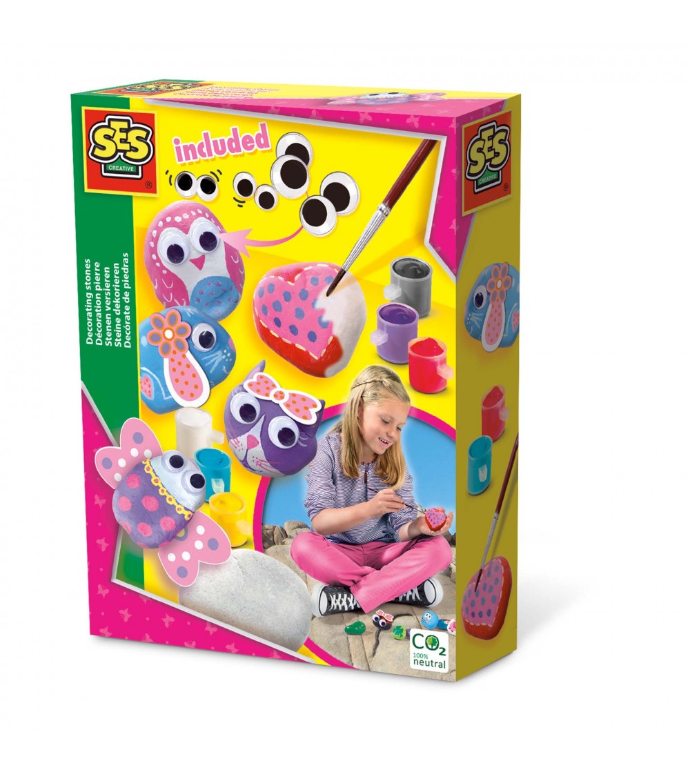 Set creativ copii - Picteaza si decoreaza pietre - Seturi de pictura și desenat Set creativ copii - Picteaza si decoreaza pietre - Seturi de pictura și desenat