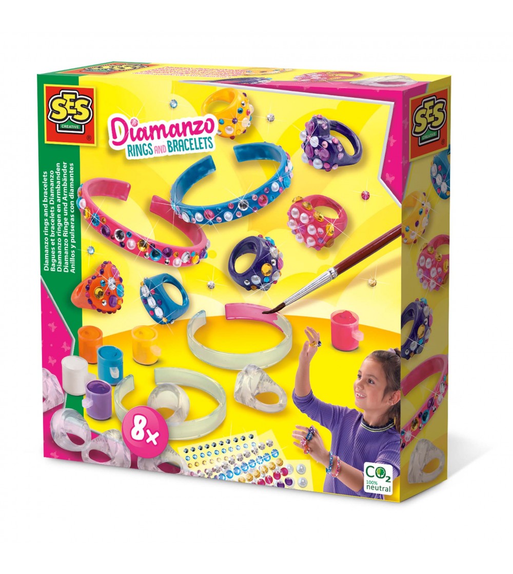Set creativ - Inele si bratari cu diamante - Seturi cu mărgele și brățări Set creativ - Inele si bratari cu diamante - Seturi cu mărgele și brățări