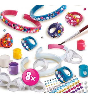 Set creativ - Inele si bratari cu diamante - Seturi cu mărgele și brățări Set creativ - Inele si bratari cu diamante - Seturi cu mărgele și brățări