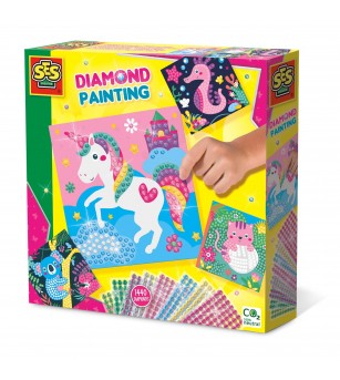 Set creativ de pictura pentru copii cu diamante si animale fericite - Acasa Set creativ de pictura pentru copii cu diamante si animale fericite - Acasa