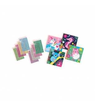 Set creativ de pictura pentru copii cu diamante si animale fericite - Acasa Set creativ de pictura pentru copii cu diamante si animale fericite - Acasa