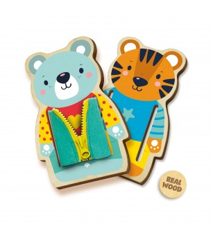Set creativ - Invat sa imbrac - Jucării de lemn si Montessori Set creativ - Invat sa imbrac - Jucării de lemn si Montessori