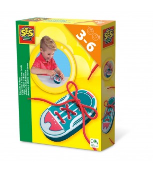 Set creativ - Invat sa leg sireturile - Jucării de lemn si Montessori