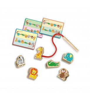 My first - Set de insirat animale din lemn - Jucării de lemn si Montessori