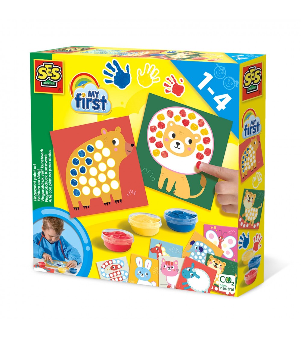 My first - Set acuarele pentru degete si tablouri - Acuarele, pensule, blocuri de desen My first - Set acuarele pentru degete si tablouri - Acuarele, pensule, blocuri de desen