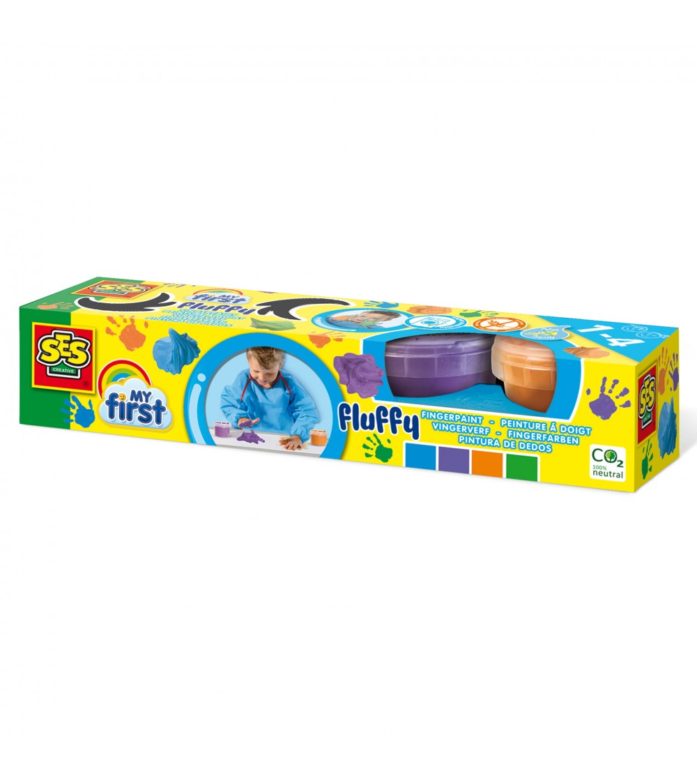 My first - Set acuarele pufoase pentru degete 4 x 120 ml - Acuarele, pensule, blocuri de desen My first - Set acuarele pufoase pentru degete 4 x 120 ml - Acuarele, pensule, blocuri de desen