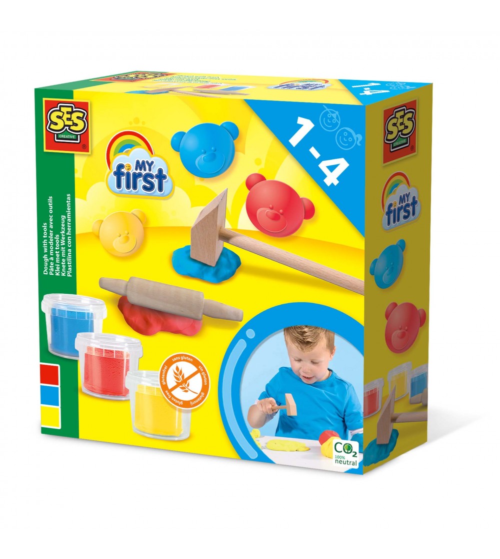 My first - Plastilina cu instrumente 3 x 90 gr - Plastilină