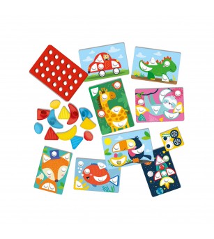 My first - Set creativ mozaic cu butoni mari - Mozaic copii