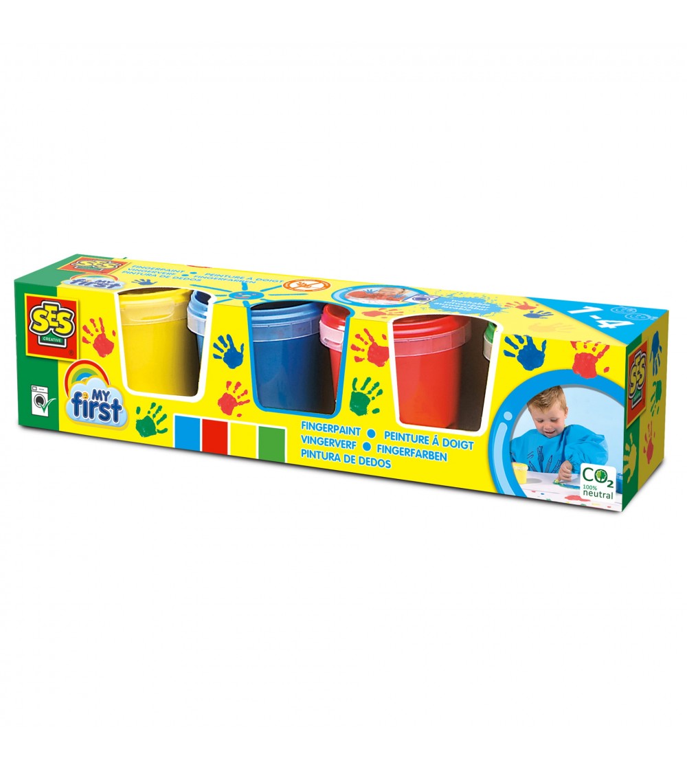 My first - Set acuarele pentru degete 4 x 145 ml - Acuarele, pensule, blocuri de desen My first - Set acuarele pentru degete 4 x 145 ml - Acuarele, pensule, blocuri de desen
