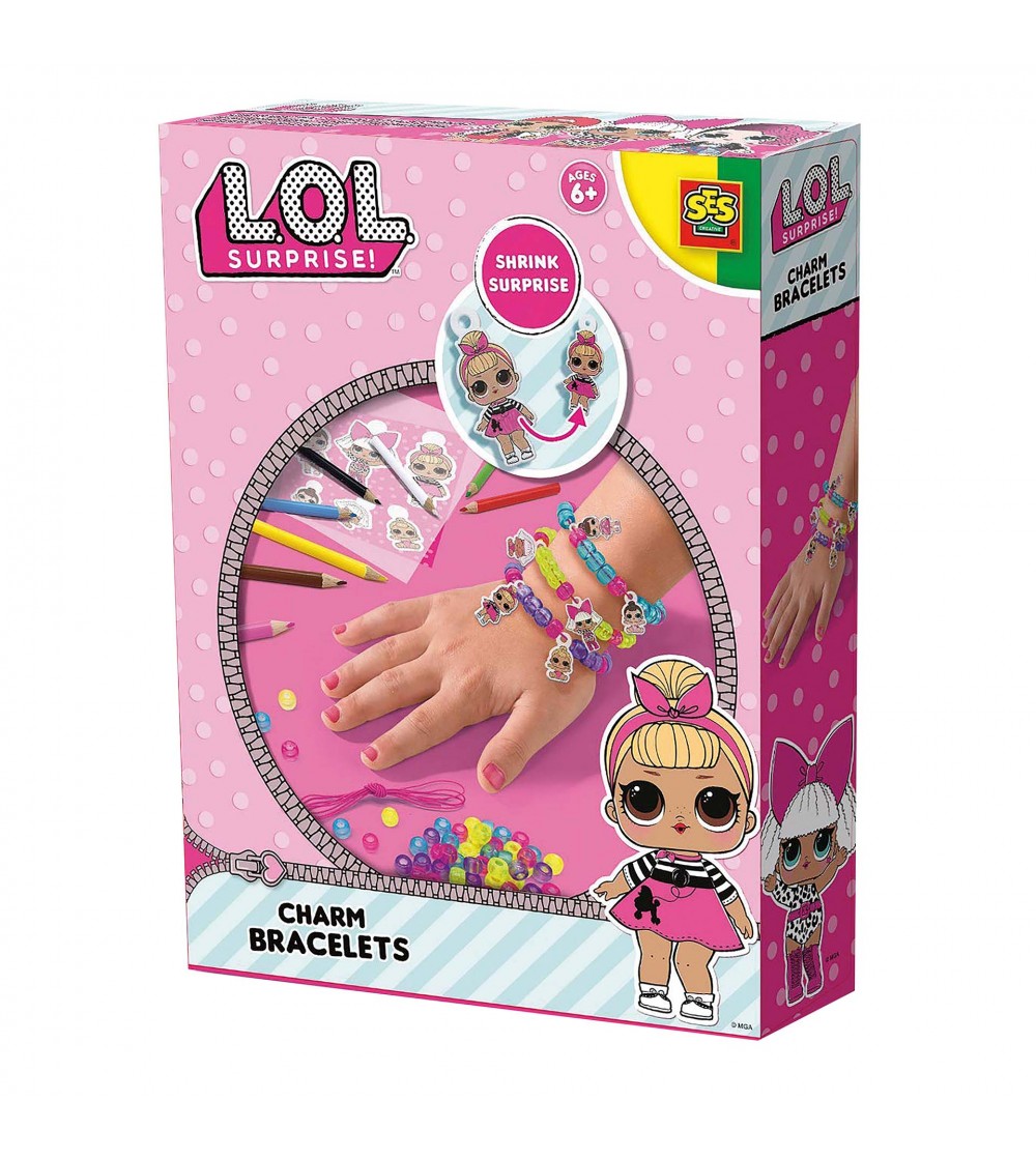 Set creativ pentru copii - Bratari cu pandantive L.O.L. - Seturi cu mărgele și brățări Set creativ pentru copii - Bratari cu pandantive L.O.L. - Seturi cu mărgele și brățări