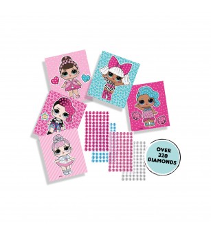 Set de jucarie L.O.L. - Mozaic si abtibilduri cu sclipici si diamante - Seturi cu stickere și colaje Set de jucarie L.O.L. - Mozaic si abtibilduri cu sclipici si diamante - Seturi cu stickere și colaje