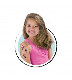 Set L.O.L. de tatuaje stralucitoare pentru copii - Seturi cu stickere și colaje