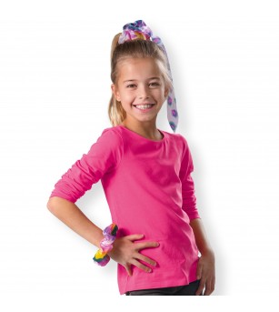 Set creativ - Elastice de par cu sclipici - Figurine de pictat