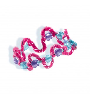 Set creativ pentru copii - Bratari cu margele, sclipici si accesorii decorative - Seturi cu mărgele și brățări