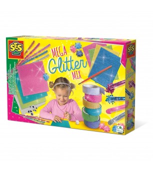 Set mare de lucru manual pentru copii cu mix de sclipici - Lucru manual pentru copii