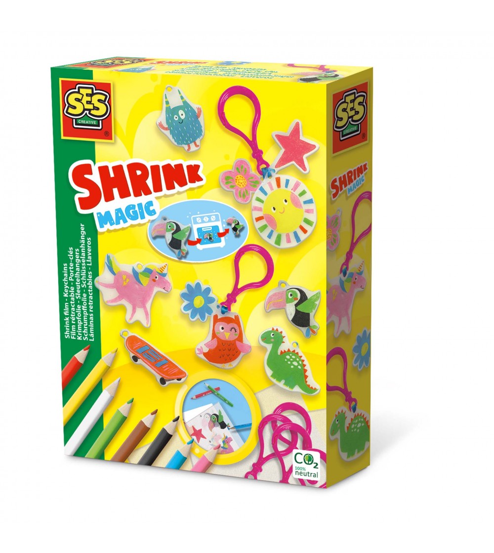 Set creativ - Brelocuri, folie termocontractibila - Shrink plastic - folii termocontractibile