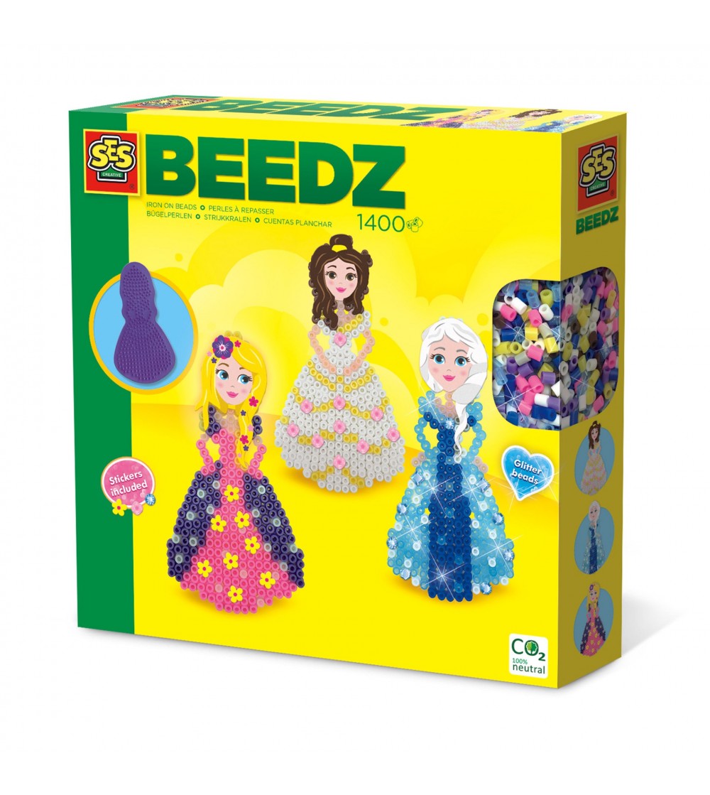 Set creativ Beedz - Margele de calcat Printese - Mărgele de călcat